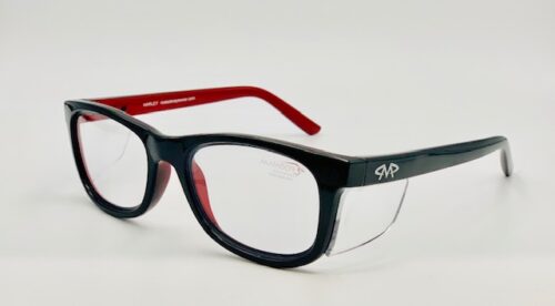 Matador Harley Black/red prescription safety glasses.