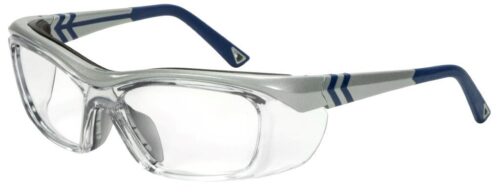 OG 225 Leader prescription safety glasses silver and blue